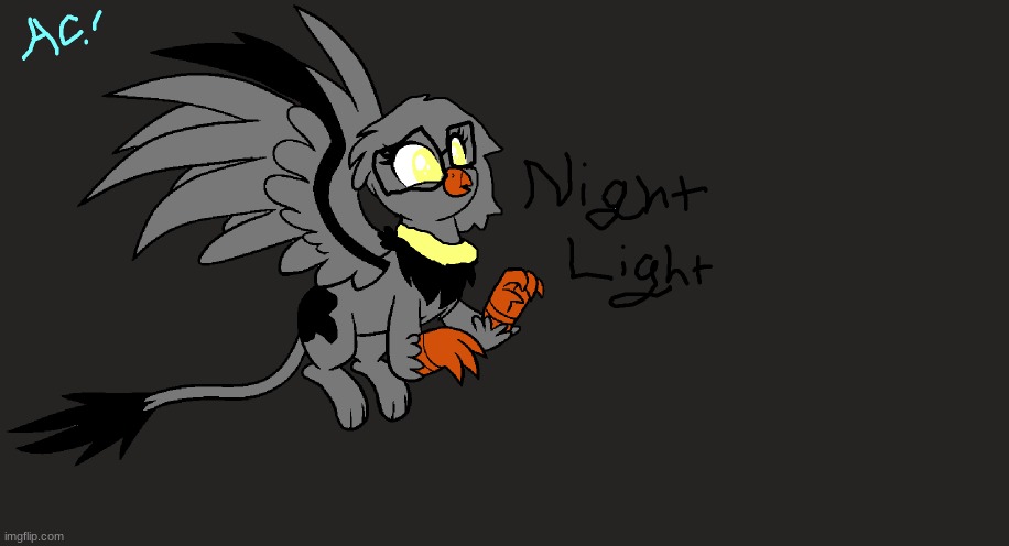 My Ponysona! Night Light the Gryphon (Sorry If I spelled it wrong XD) | made w/ Imgflip meme maker