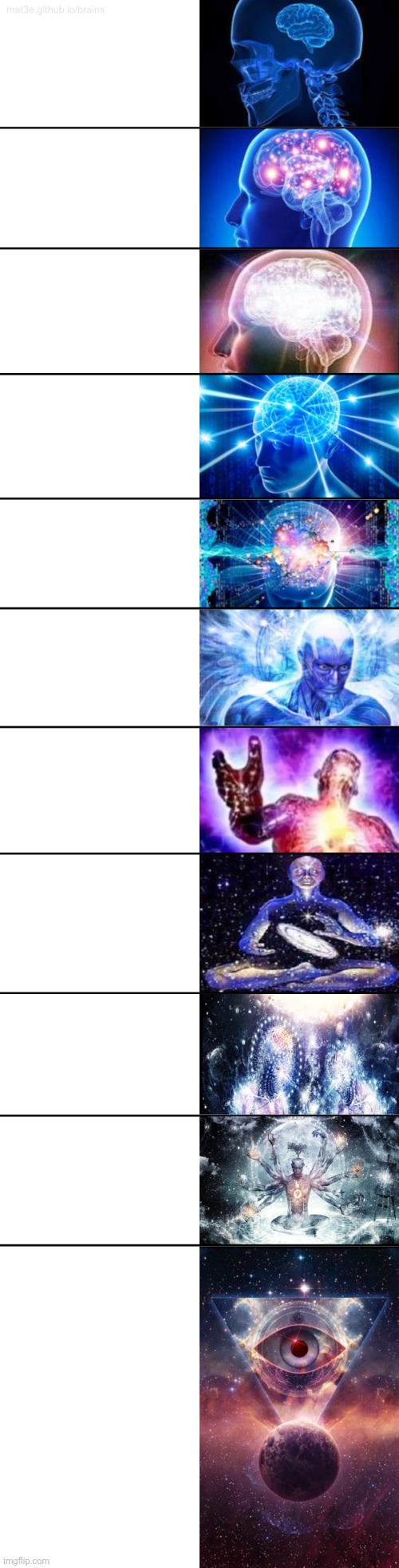 11-Tier Expanding Brain | image tagged in 11-tier expanding brain | made w/ Imgflip meme maker