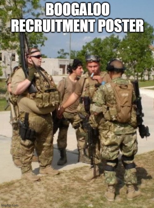 We accept all losers into our ranks! | BOOGALOO; RECRUITMENT POSTER | image tagged in boogaloo,militia,fat,marijuana,losers,2nd amendment | made w/ Imgflip meme maker