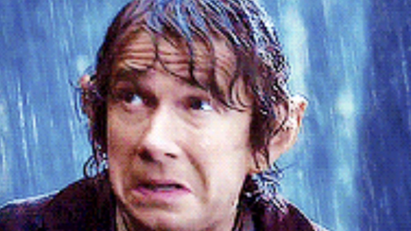 Bilbo’s horrified face of doom Blank Meme Template