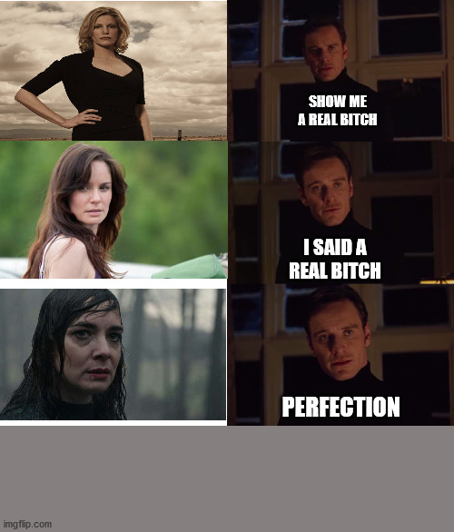perfection | SHOW ME
A REAL BITCH; I SAID A
REAL BITCH; PERFECTION | image tagged in perfection | made w/ Imgflip meme maker
