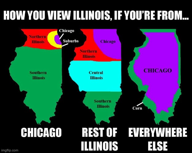I found this on the internet but I'm still posting it cuz it hits very close to home. | image tagged in illinois,chicago | made w/ Imgflip meme maker
