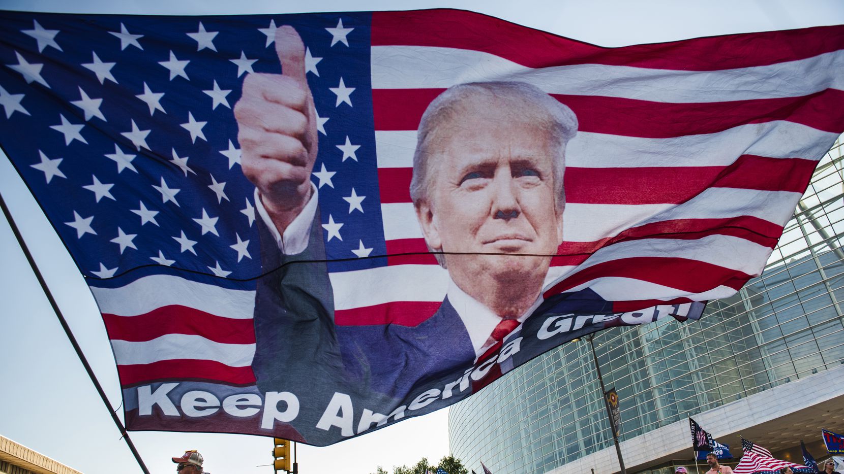 Trump Rally Tulsa Flag Blank Meme Template