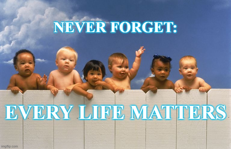 Every life | NEVER FORGET:; EVERY LIFE MATTERS | image tagged in life | made w/ Imgflip meme maker