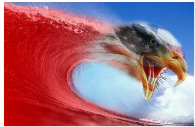 High Quality red wave Blank Meme Template