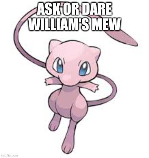 ASK OR DARE WILLIAM'S MEW | made w/ Imgflip meme maker