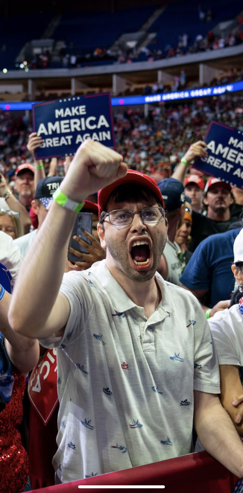 High Quality Trump Rally Blank Meme Template