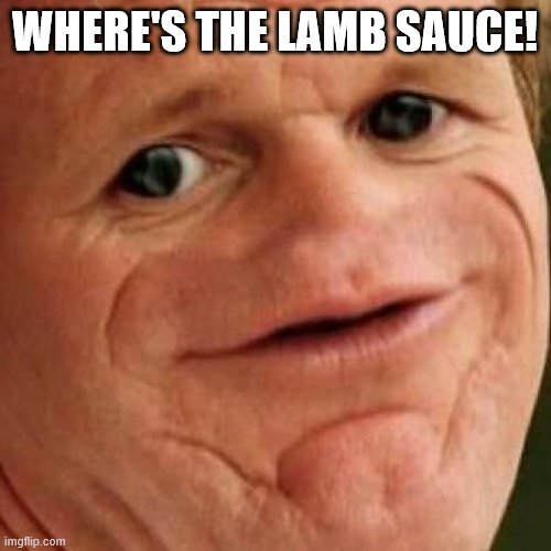 SOSIG | WHERE'S THE LAMB SAUCE! | image tagged in sosig | made w/ Imgflip meme maker