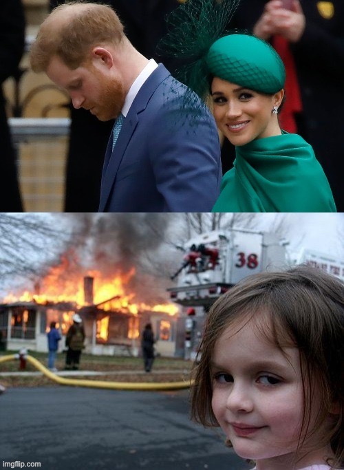 No words necessary | image tagged in prince harry,me gain,royals,balls cut off,in her handbag | made w/ Imgflip meme maker