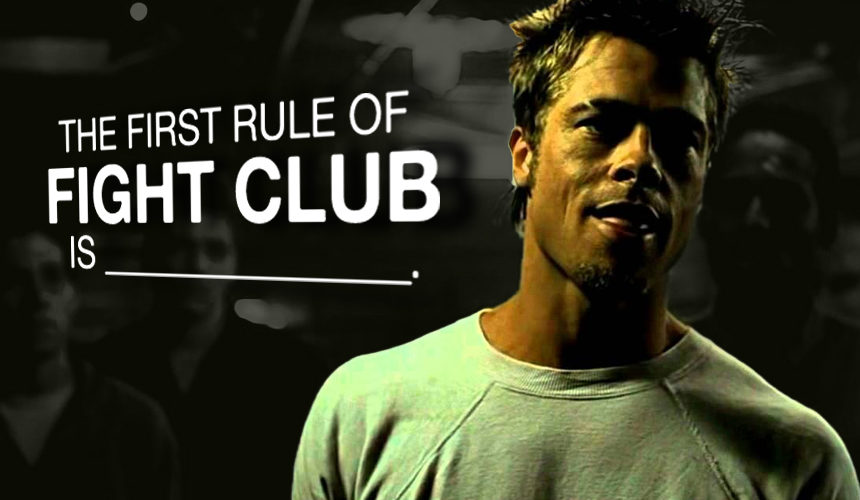 High Quality first rule of fight club Blank Meme Template
