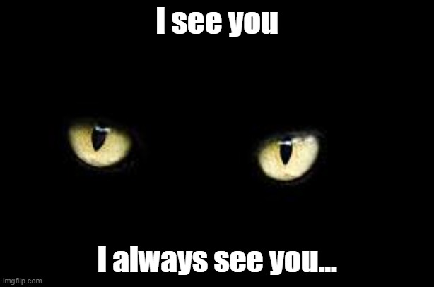 I see you; I always see you... | made w/ Imgflip meme maker
