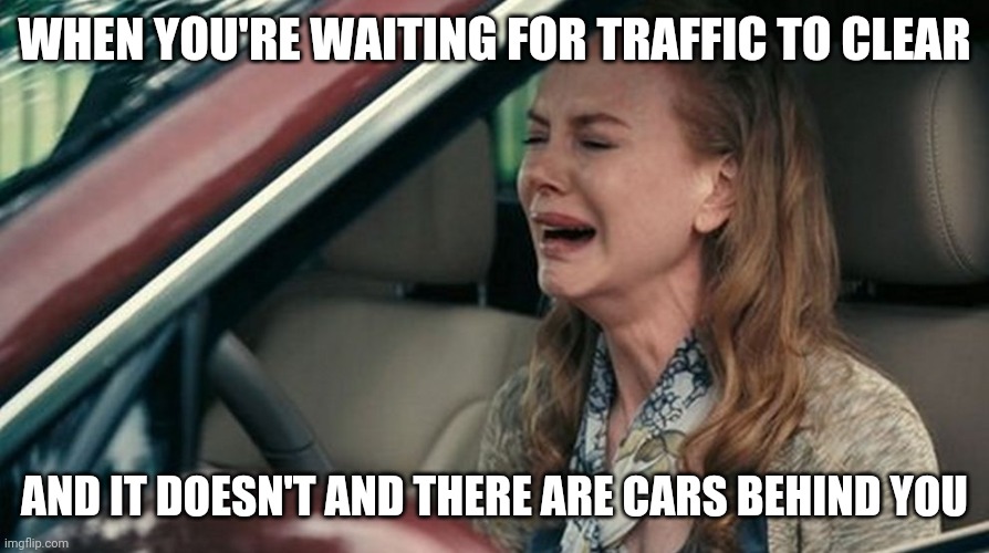 crying woman meme traffic