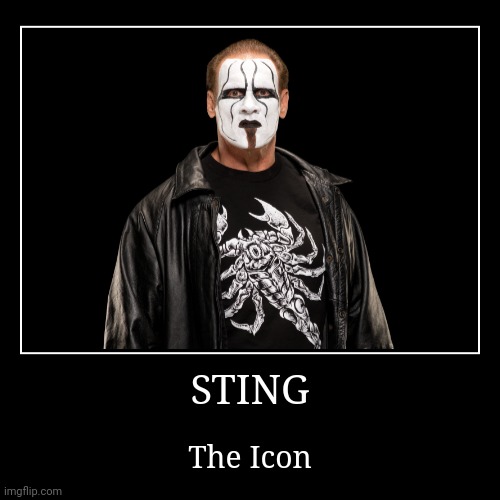 Sting | image tagged in demotivationals,wwe,sting | made w/ Imgflip demotivational maker