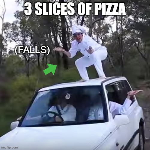 And That's all of... | 3 SLICES OF PIZZA; (FALLS) | image tagged in filthy chef,sesame street,segment,falls | made w/ Imgflip meme maker