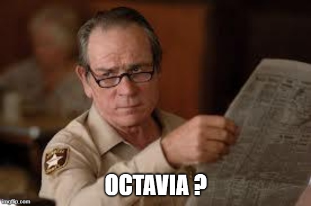 no country for old men tommy lee jones | OCTAVIA ? | image tagged in no country for old men tommy lee jones | made w/ Imgflip meme maker