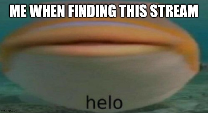 Hello y'all | ME WHEN FINDING THIS STREAM | image tagged in helo | made w/ Imgflip meme maker