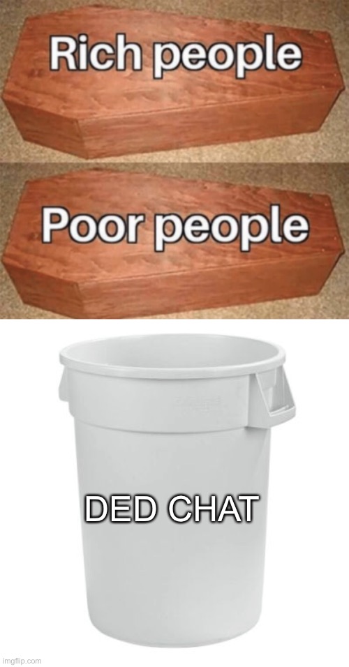 ded | DED CHAT | image tagged in coffin meme | made w/ Imgflip meme maker