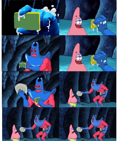 Patrick no my wallet meme - Dishes Blank Meme Template