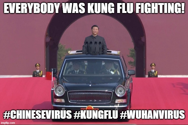 Everybody was Kung Flu Fighting! | EVERYBODY WAS KUNG FLU FIGHTING! #CHINESEVIRUS #KUNGFLU #WUHANVIRUS | image tagged in dear leader xi jinping | made w/ Imgflip meme maker