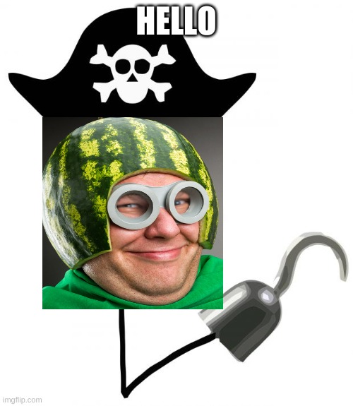 pirate | HELLO | image tagged in pirate | made w/ Imgflip meme maker