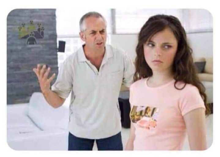 High Quality DAD & TEEN DAUGHTER 2 Blank Meme Template