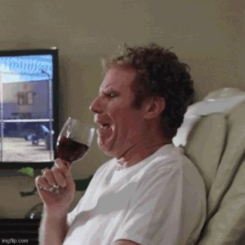 Will Farrell wine animated | image tagged in will farrell wine animated | made w/ Imgflip meme maker