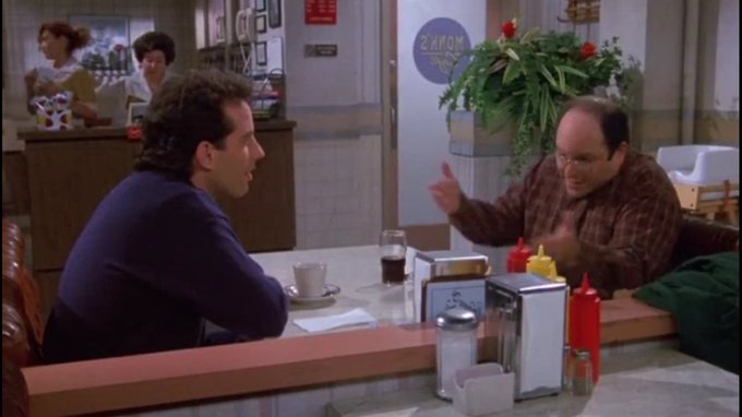 Seinfeld/Costanza coffee shop Blank Meme Template