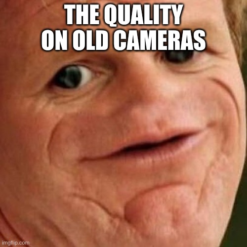 yes | THE QUALITY ON OLD CAMERAS | image tagged in sosig,yesh,see my plan now | made w/ Imgflip meme maker