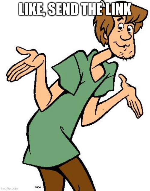 Shaggy from Scooby Doo | LIKE, SEND THE LINK | image tagged in shaggy from scooby doo | made w/ Imgflip meme maker