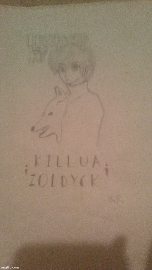 Sorry for the bad photo qualityJust a fanart of killua zoldyck | made w/ Imgflip meme maker