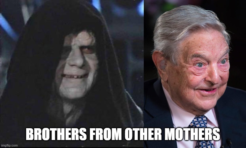 All in  the family | BROTHERS FROM OTHER MOTHERS | image tagged in memes,sidious error,evil george soros | made w/ Imgflip meme maker