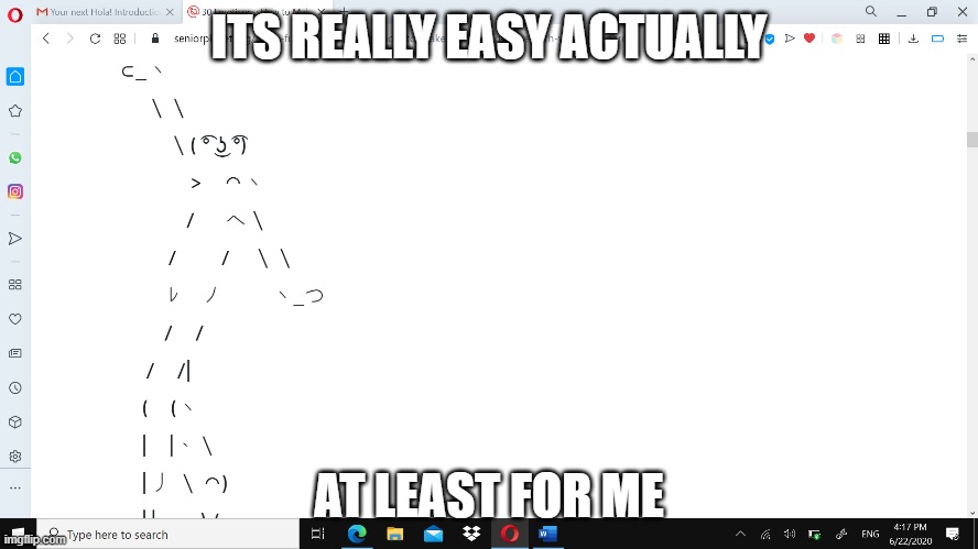 ITS REALLY EASY ACTUALLY AT LEAST FOR ME | made w/ Imgflip meme maker