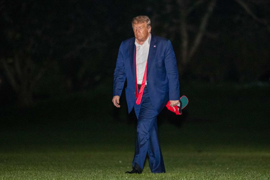 Trump Tie Undone Blank Meme Template