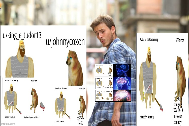 Distracted Boyfriend Meme | image tagged in memes,distracted boyfriend,WelshMemes | made w/ Imgflip meme maker