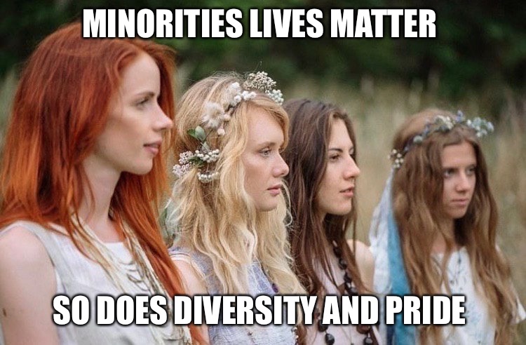 Diversity is beautiful | MINORITIES LIVES MATTER; SO DOES DIVERSITY AND PRIDE | image tagged in war criminal,nazis everywhere | made w/ Imgflip meme maker