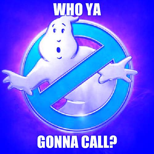 Ghostbusters  | WHO YA GONNA CALL? | image tagged in ghostbusters | made w/ Imgflip meme maker