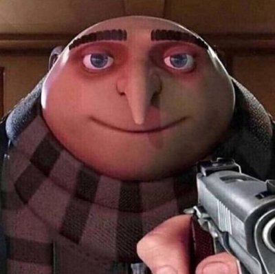 gru with a gun Blank Meme Template