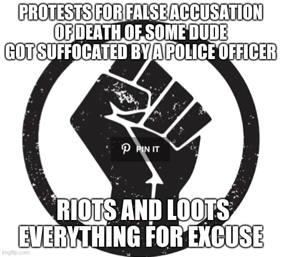 ok what the [REDACTED]  happened | PROTESTS FOR FALSE ACCUSATION OF DEATH OF SOME DUDE GOT SUFFOCATED BY A POLICE OFFICER; RIOTS AND LOOTS EVERYTHING FOR EXCUSE | image tagged in blm fist,black lives matter,bruh moment,blm,politics | made w/ Imgflip meme maker