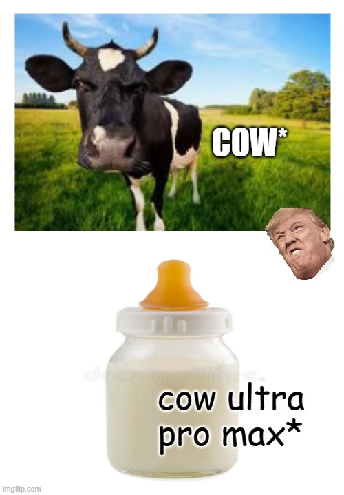 funny tech | COW*; cow ultra pro max* | image tagged in cow,funny memes | made w/ Imgflip meme maker