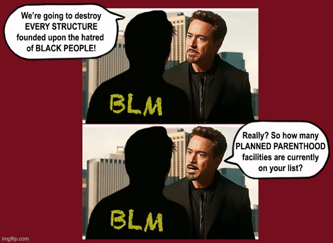 Know Your History | image tagged in blm,antifa,riots,tony stark,prolife,protests | made w/ Imgflip meme maker