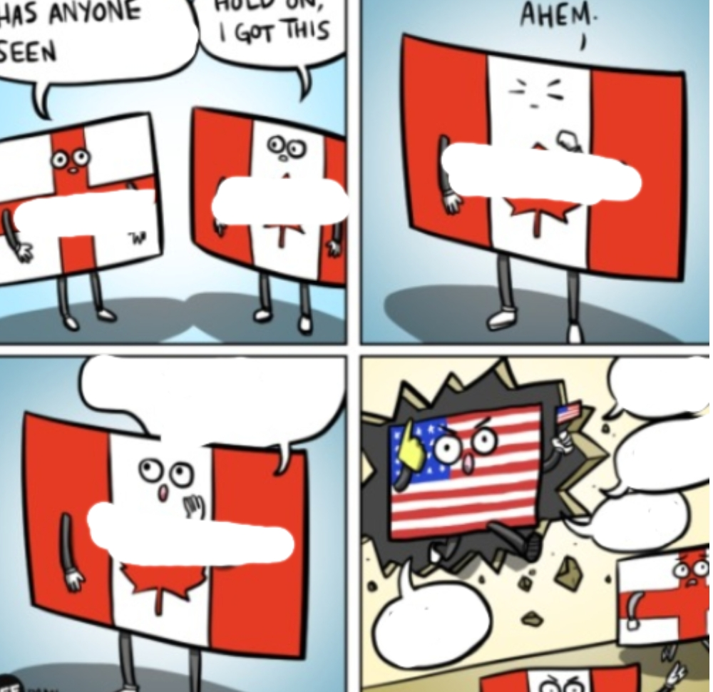Canada calling amarica Blank Meme Template