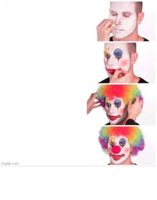 clowning with commentary Blank Meme Template