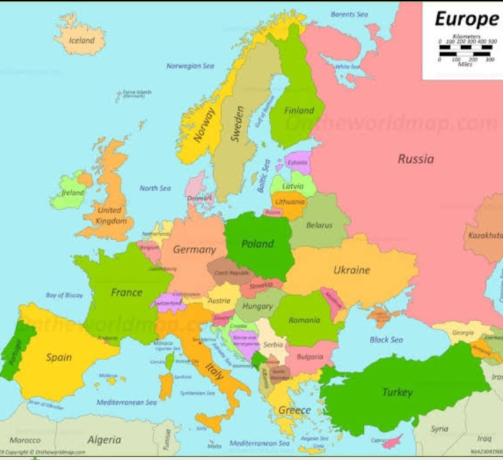 High Quality Europe map Blank Meme Template