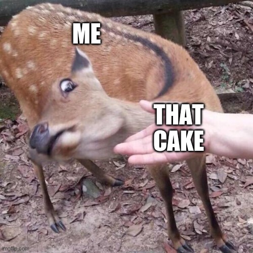 nope | ME THAT CAKE | image tagged in nope | made w/ Imgflip meme maker