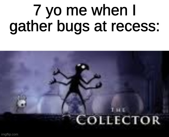 Ah, the good ol' days... | 7 yo me when I gather bugs at recess: | image tagged in hollow knight | made w/ Imgflip meme maker