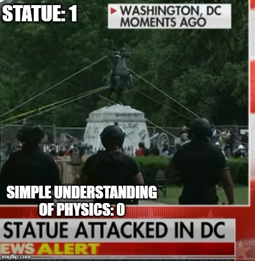 image tagged in statues,riots,antifa | made w/ Imgflip meme maker