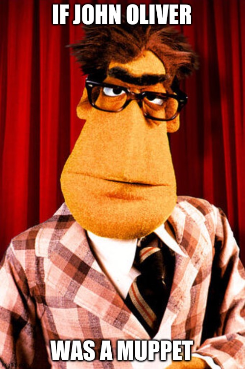 Muppet News | IF JOHN OLIVER; WAS A MUPPET | image tagged in muppets,john oliver,news | made w/ Imgflip meme maker