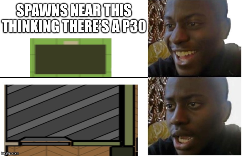 SPAWNS NEAR THIS THINKING THERE’S A P30 | made w/ Imgflip meme maker