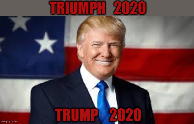 triumph | TRIUMPH   2020; TRUMP    2020 | image tagged in trump,2020,maga,biden,president,election | made w/ Imgflip meme maker