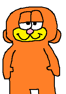 Garfield as a Cartoon Network Nood Blank Meme Template